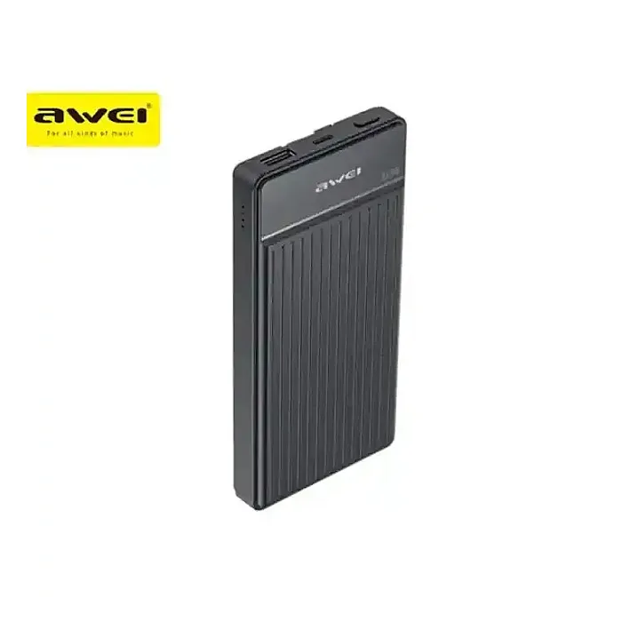 Awei P88K 10000mAh Mini Fast Charging 22.5W Quick Charge With Built-In Mini Cable Power bank